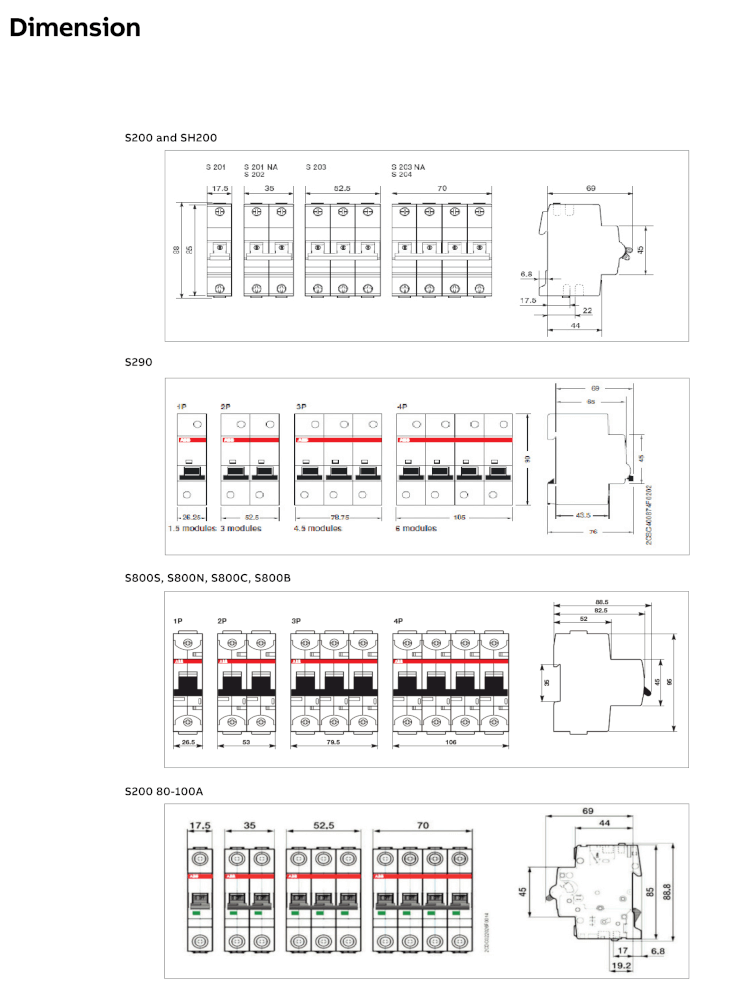 ชุดตู้กันนํ้าสําหรับติดตั้ง EV Charger 4 ช่อง พร้อม เมนเบรกเกอร์ 40A และกันดูด 40A Type A ABB SET Mistral4_4